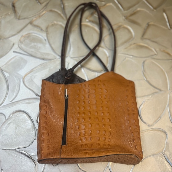 M&R Moda in Pelle Firenze Shoulder Bag/ Backpack Gaia 238 - Picture 3 of 9